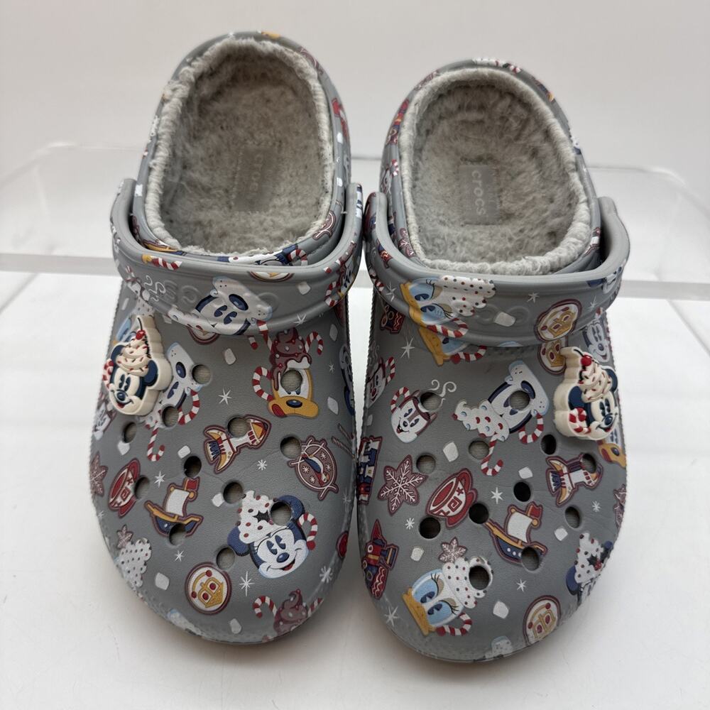 2021 Disney Parks Christmas Mickey And Friends Holiday Treat Crocs Size-M6/W8